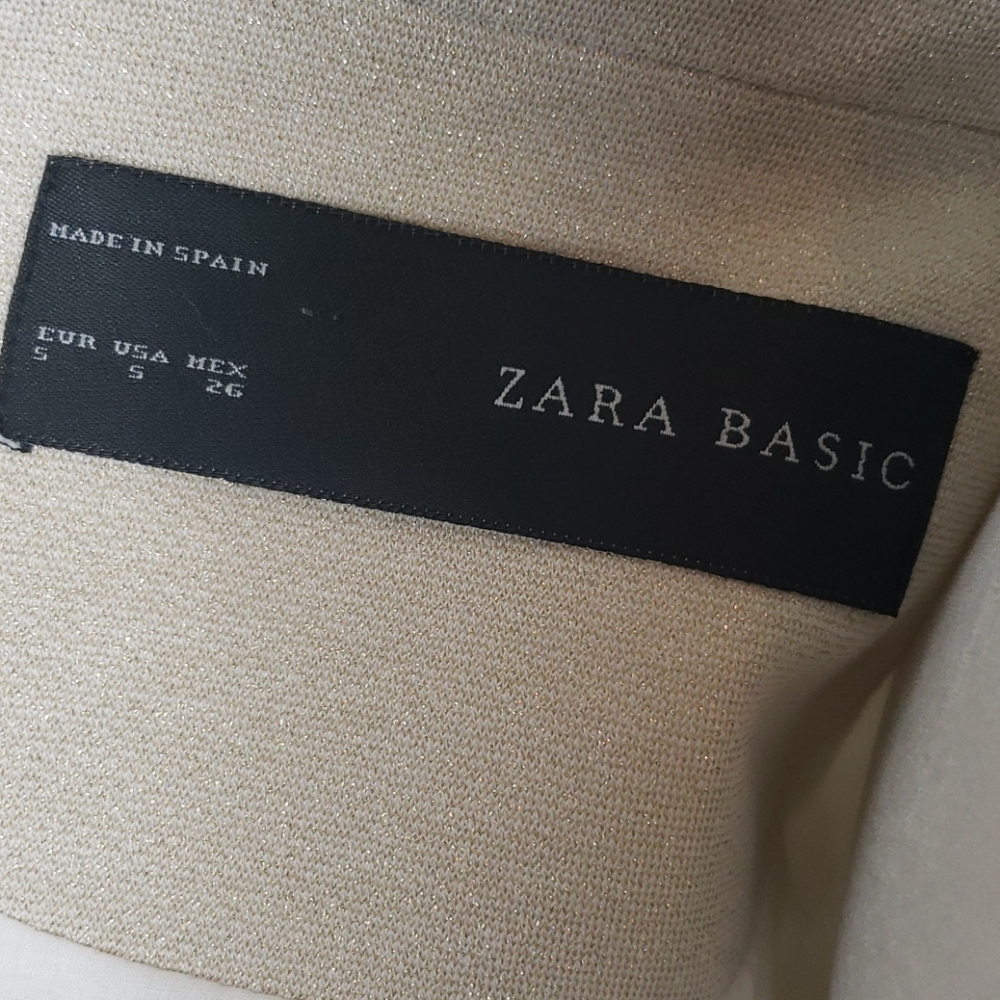 Zara Basic Single Breasted Gold Blazer - image 8